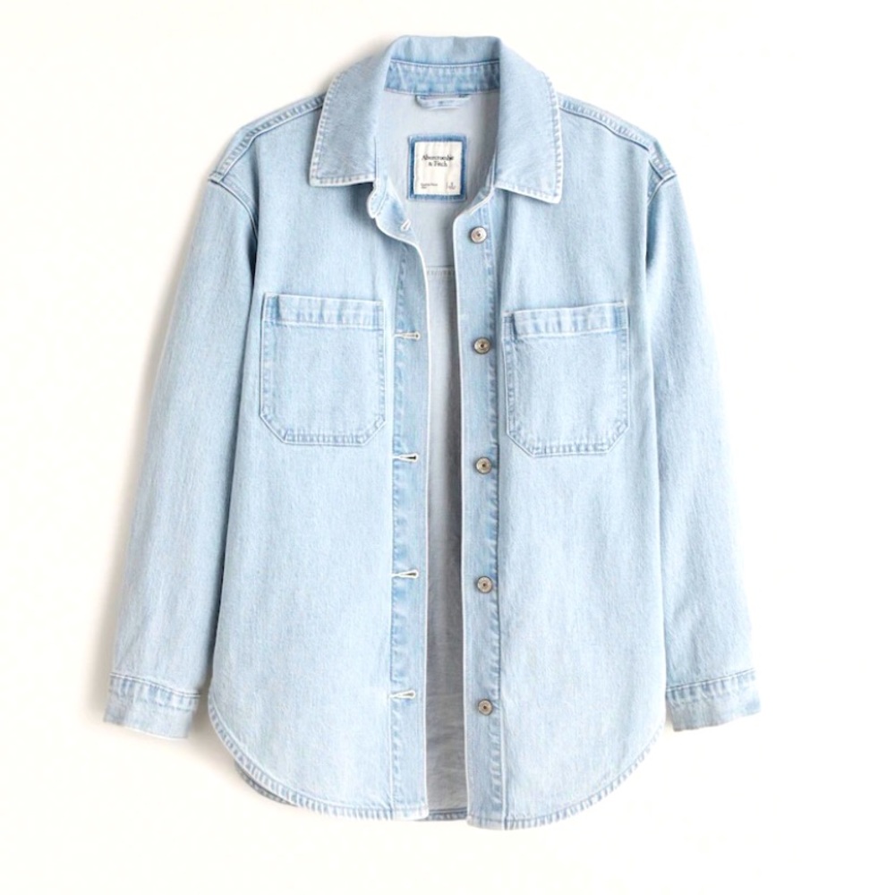 Abercrombie & Fitch Denim Shirt Jacket